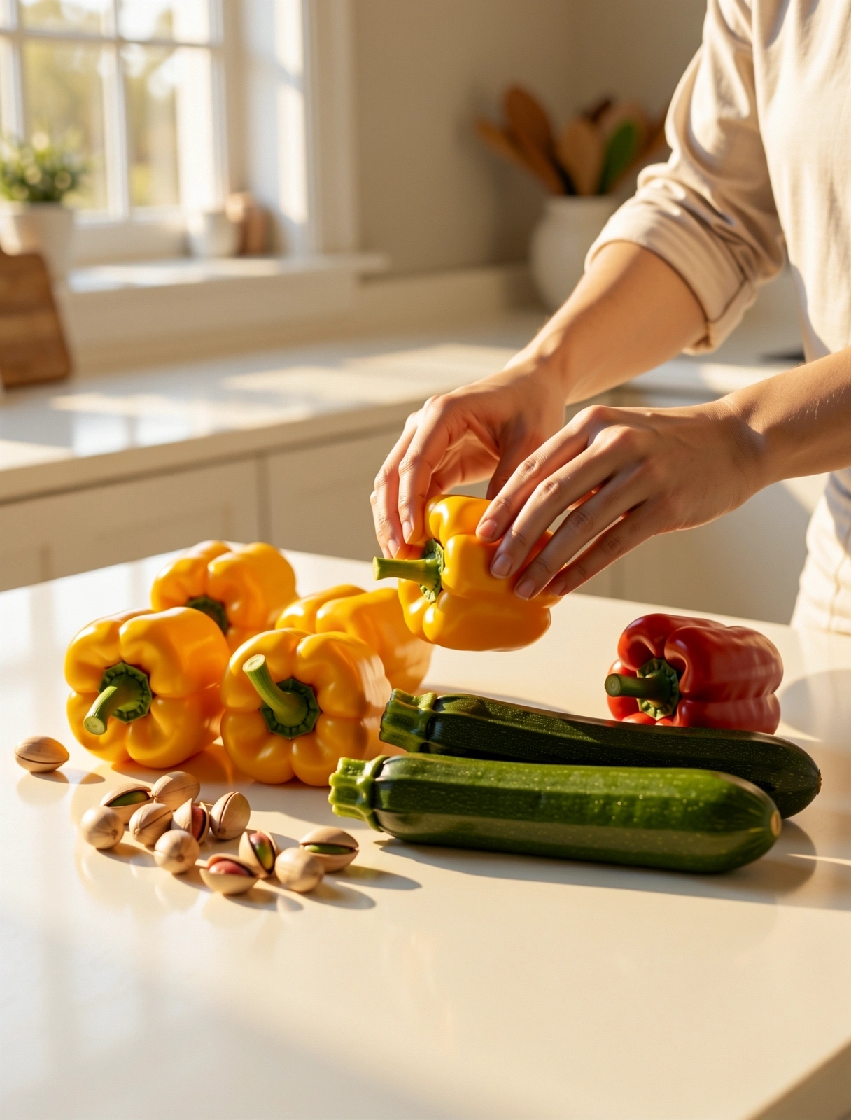 Свежи продукти и спокойна обстановка за хранене